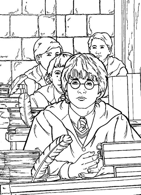 Preview Easy Harry Potter Coloring Pages