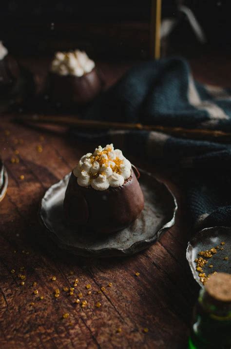 Vegan Cauldron Cakes - Dessert Recipe - Floured Frame