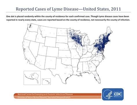 Lyme Disease Map 1 — Images — Department of Entomology