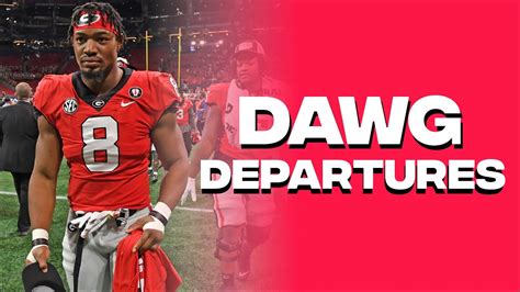 Georgia Bulldogs Football Departures I NCAA Transfer Portal I 2023 NFL ...