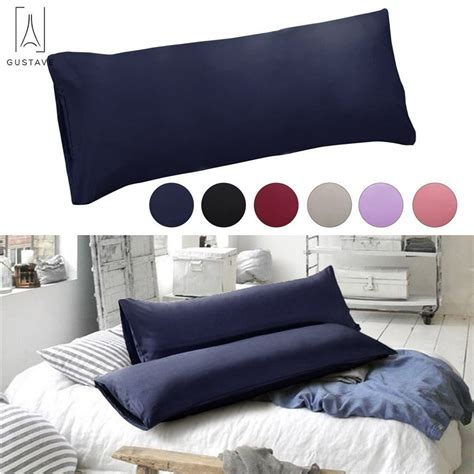 GustaveDesign Body Pillowcase Soft Polyester Long Bedding Pillow Cover Envelope Closure Long ...