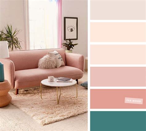 Blush peach – The Best Living Room Color Schemes