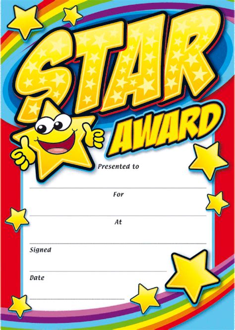 Star Award Certificate Template (1) - TEMPLATES EXAMPLE | TEMPLATES EXA… | Free printable ...