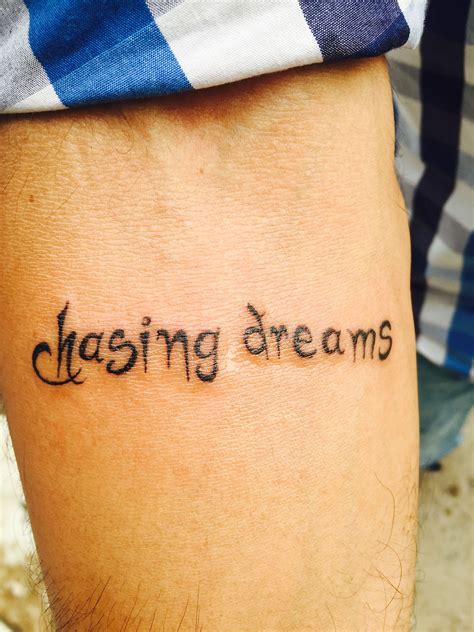 Chasing dreams tattoo ️ | Dream tattoos, Chasing dreams, Tattoos