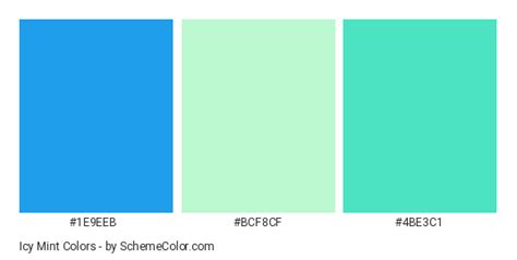 Icy Mint Color Scheme » Blue » SchemeColor.com