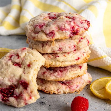 Raspberry Lemonade Cookies Recipe - The Cooking Duo