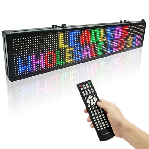 30 X 6inch LED Signs Full Color RGB SMD display Storefront Message ...