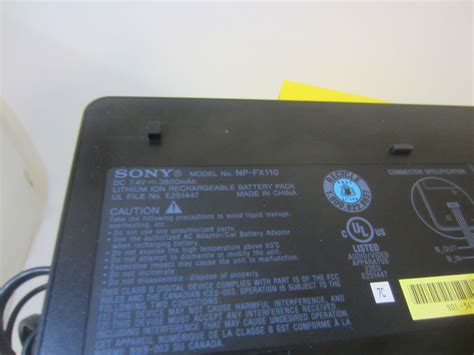 SONY NP-FX110 Portable DVD Player Lithium ION Rechargeable Battery ...