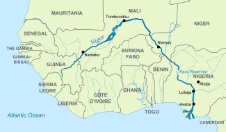 Niger River Africa Map - Asia Map For Kids