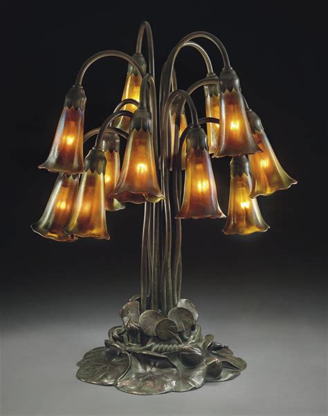 TIFFANY STUDIOS | A TWELVE-LIGHT 'LILY' TABLE LAMP, CIRCA 1910 | 1900s ...