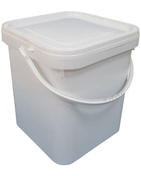 5 Gallon Square Bucket with Lid - Divan Packaging