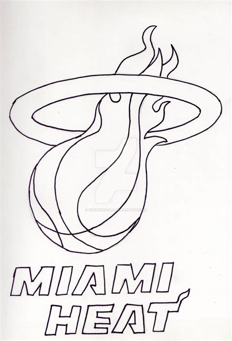 Miami Heat Logo Inked by GreenxKoala on DeviantArt