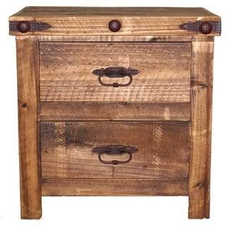 Reclaimed Wood Styled Nightstand - Southwestern - Nightstands And Bedside Tables - by Million ...