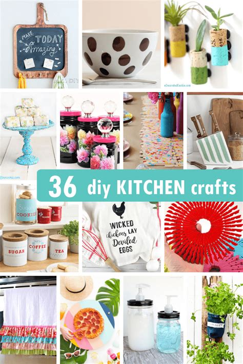 36 AWESOME DIY KITCHEN CRAFTS -- Projects for your kitchen.