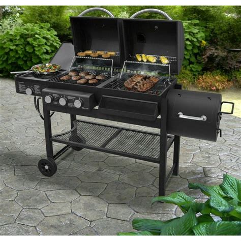 Smoke Hollow Gas and Charcoal Grill Backyard w/ Smoker Black NEW! - Smokers - Ideas of Smokers # ...