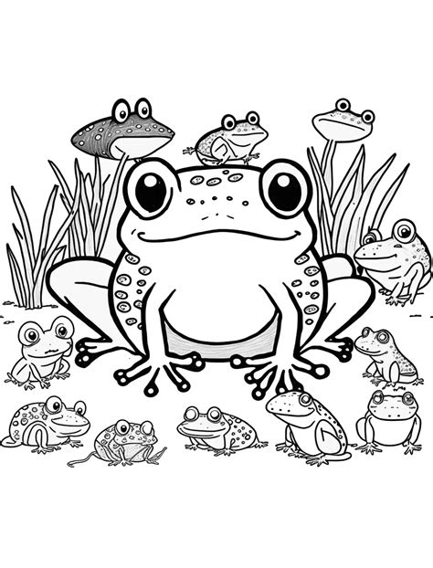 Pond Habitat Coloring Pages