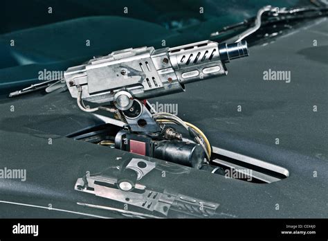 Machine gun on Aston Martin DB5, James Bond classic car Stock Photo, Royalty Free Image ...