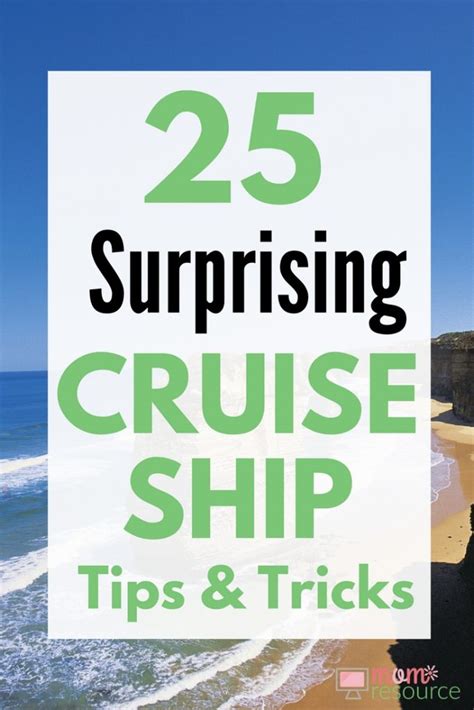 25 Surprising Cruise Ship Tips and Tricks - Mom Resource