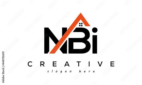 initial NBI letters real estate construction logo vector Stock Vector | Adobe Stock