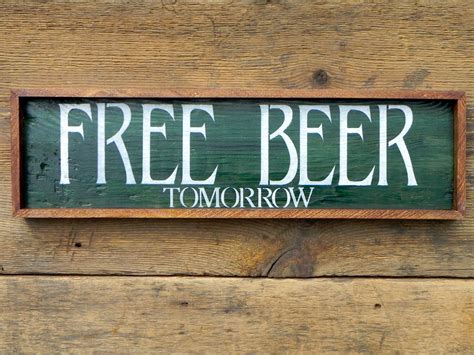 Funny Signs and Sayings Beer Signs Bar Decor Humorous Wood