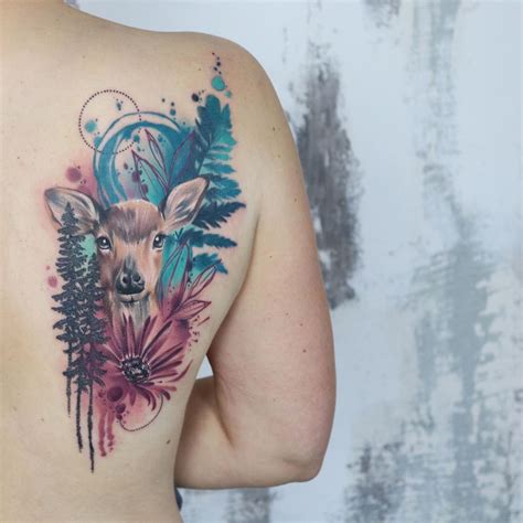 25 Captivating Deer Tattoo Ideas and Meanings | Deer tattoo, Tattoos ...