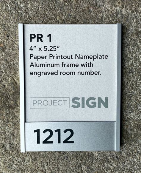 Office Name Plates | Project Sign Architectural Signage