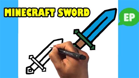 How To Draw The Minecraft Diamond Sword, Step By Step, Drawing Guide, By Dawn DragoArt | atelier ...