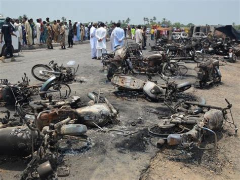 At least 148 killed in Pakistan oil tanker explosion after rushing to ...