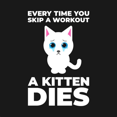 Workout Motivation Cat - Workout Motivation - T-Shirt | TeePublic