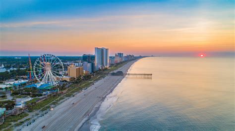 Myrtle Beach South Carolina SC Skyline Aerial View - Myrtle Beach Resort Blog