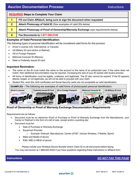 asurion phone claim affidavit form verizon - AffidavitForm.net