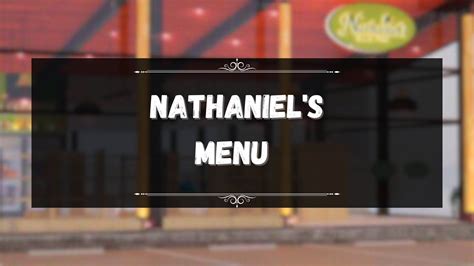 Nathaniel's Menu Prices Philippines November 2024 Updated