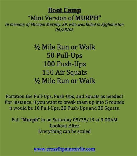 Best 25+ Murph workout ideas on Pinterest | Murphy crossfit, The murph ...