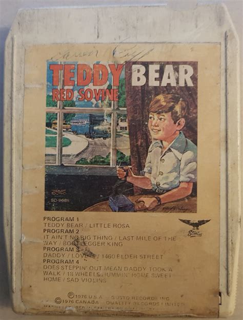 Red Sovine - Teddy Bear (1976, 8-Track Cartridge) | Discogs