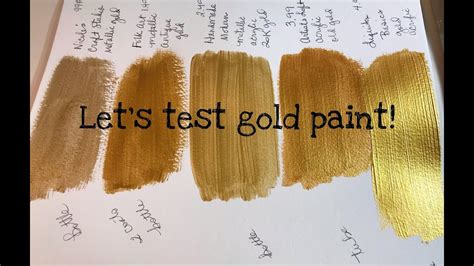 Let's Test Gold Paint! - YouTube