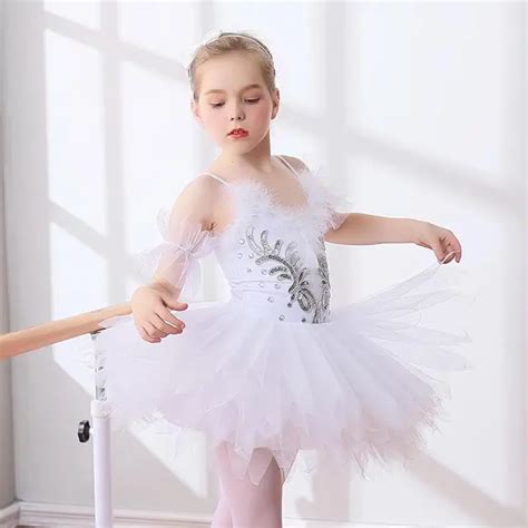 Professional Tutus White Swan Lake Ballet Costume Girls Leotard ...