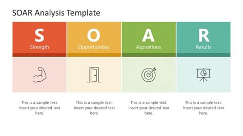 SOAR Analysis Table Slide with Icons - SlideModel