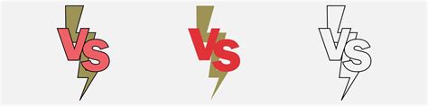 Premium Vector | Versus logo vector set battle