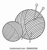 Yarn Coloring Page sketch template