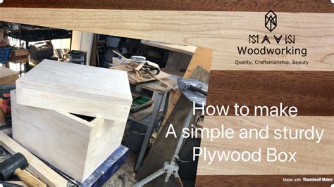 How to make a Simple and Sturdy Plywood Box - YouTube