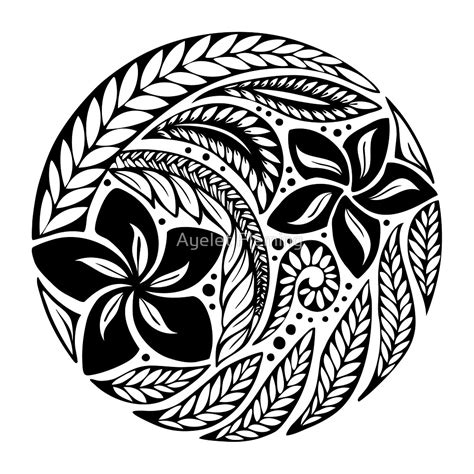 Polynesian Flower Drawing / Plumeria Tribal by 808user on DeviantArt ...