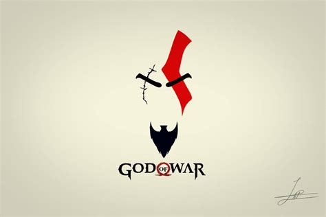 Download God Of War Kratos Logo Wallpaper | Wallpapers.com