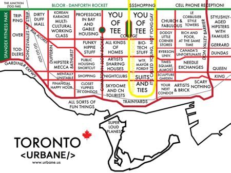 Parody maps rename Toronto’s neighbourhoods, TTC stations - Toronto ...