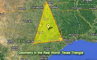 Geometry in the Real World: Texas Triangle, Houston, San Antonio ...