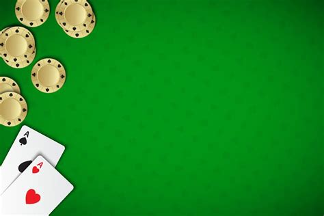 Vector poker background with playing cards and chips on green casino background. Modern poker ...