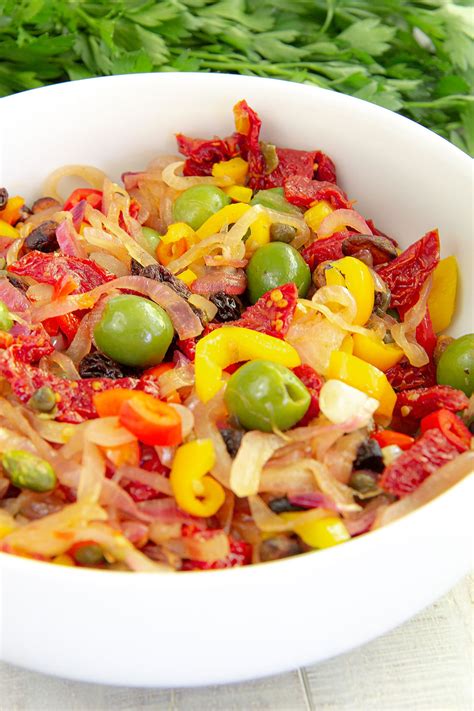 BACCALÀ SALAD SICILIAN WAY RECIPE with olives and sweet peppers