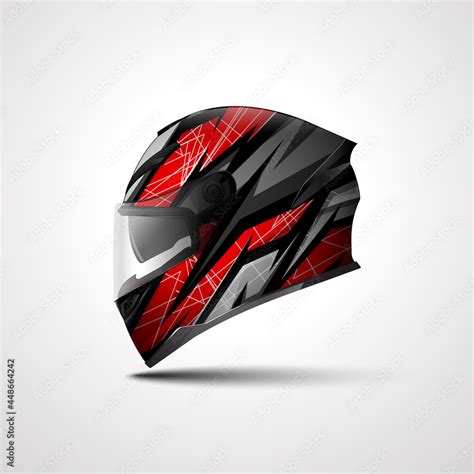 Racing Sport helmet wrap decal and vinyl sticker design for Sport Car ...