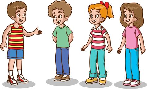 group of kids chatting vector illustration 12576573 Vector Art at Vecteezy