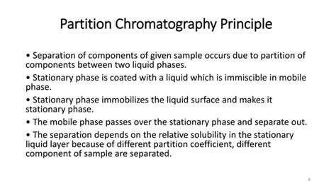 Partition column-chromatography