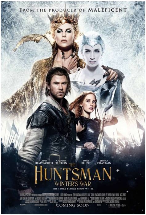 HOLLYWOOD SPY: GLORIOUS NEW 'HUNTSMAN: WINTER'S WAR' EPIC POSTERS WITH EMILY BLUNT, CHARLIZE ...